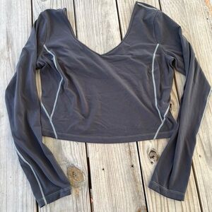 lululemon athletica black align Long Sleeve Top